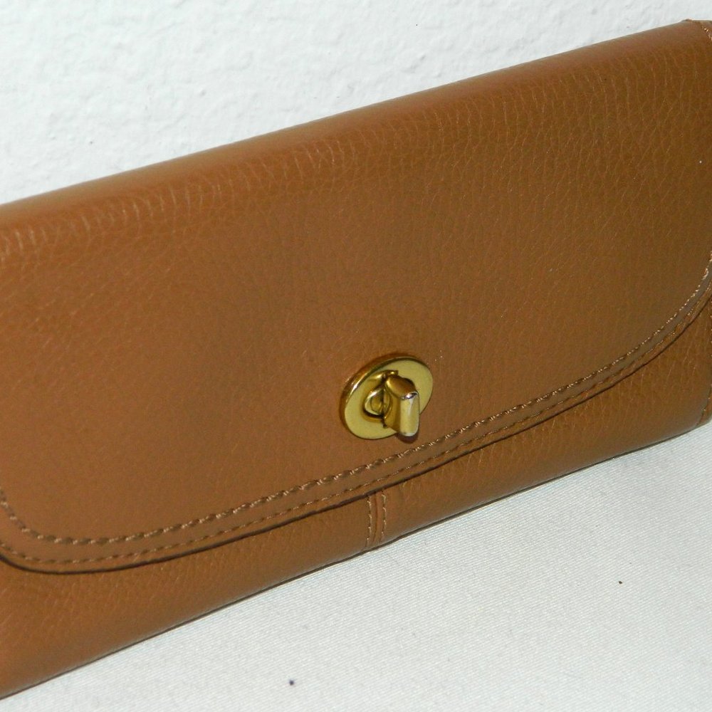 Coach Pebbled Leather Trifold Wallet